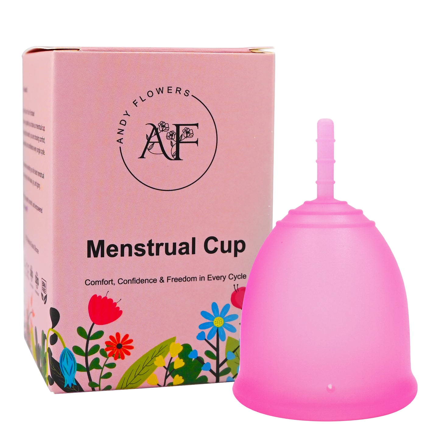Reusable Menstrual Cup Medical-Grade Silicone, Eco-Friendly Period Care